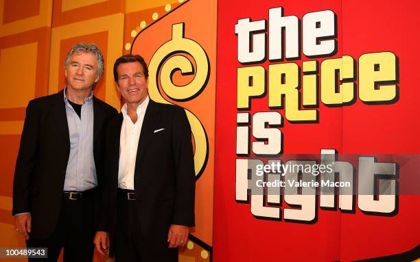 Actors Patrick Duffy and Peter Bergman attends "The Price Is Right" Daytime Emmys-themed episode taping at CBS Studios on May 24, 2010 in Los...