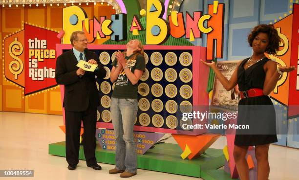 Host Drew Carey attends "The Price Is Right" Daytime Emmys-themed episode taping at CBS Studios on May 24, 2010 in Los Angeles, California.