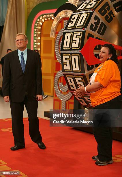 Host Drew Carey attends "The Price Is Right" Daytime Emmys-themed episode taping at CBS Studios on May 24, 2010 in Los Angeles, California.