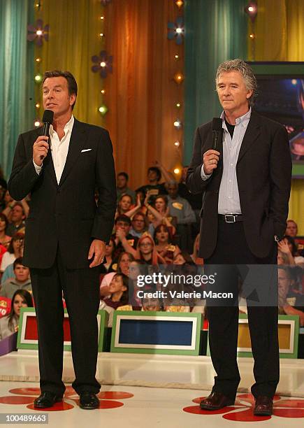 Actors Peter Bergman and Patrick Duffy attends "The Price Is Right" Daytime Emmys-themed episode taping at CBS Studios on May 24, 2010 in Los...