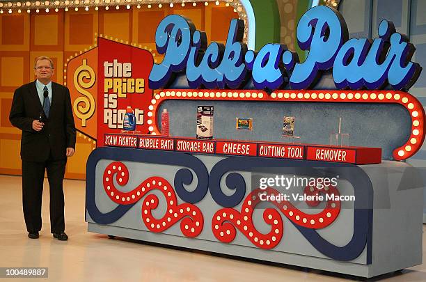 Host Drew Carey attends "The Price Is Right" Daytime Emmys-themed episode taping at CBS Studios on May 24, 2010 in Los Angeles, California.