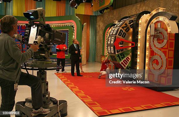 Host Drew Carey attends "The Price Is Right" Daytime Emmys-themed episode taping at CBS Studios on May 24, 2010 in Los Angeles, California.