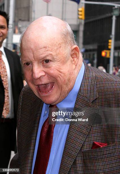 Don Rickles visits "Late Show With David Letterman" at the Ed Sullivan Theater on May 24, 2010 in New York City.