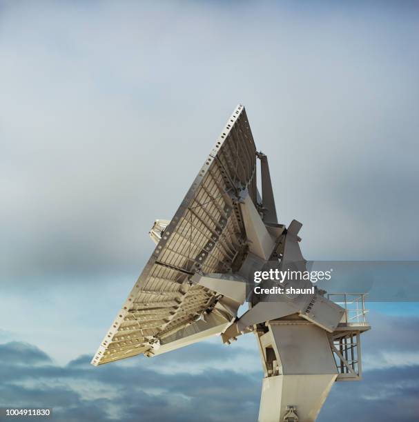 missle tracking satellite dish - industrial dispute stock pictures, royalty-free photos & images