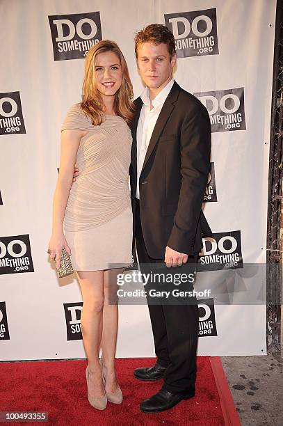 Actors Sara Canning and Zach Roerig attend DoSomething.org's celebration of the 2010 Do Something Award nominees at The Apollo Theater on May 24,...