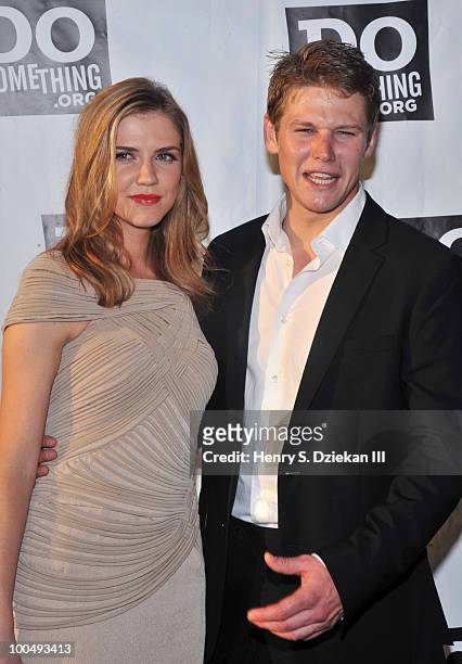 Actress Sara Canning and actor Zach Roerig attend DoSomething.org's celebration of the 2010 Do Something Award nominees at The Apollo Theater on May...