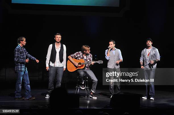 Brian Littrell, Nick Carter, Howie Dorough and A. J. McLean of The Backstreet Boys attend DoSomething.org's celebration of the 2010 Do Something...