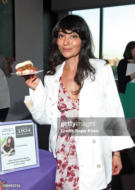 Chef Diane Dimeo of 1834 Bar and Burger attends the 3rd Annual Cookin' Up a Cure Benefit for the Pancreatic Cancer Action Network at the Frederick P....