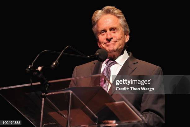 Michael Douglas attends the The Film Society of Lincoln Center's 37th Annual Chaplin Award gala at Alice Tully Hall on May 24, 2010 in New York City.