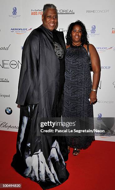 Andre Leon Talley arrives at the NEON Charity Gala in aid of the IRIS Foundation at the Capital City on May 24, 2010 in Moscow, Russia.