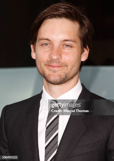 Tobey Maguire attends the The Film Society of Lincoln Center's 37th Annual Chaplin Award gala at Alice Tully Hall on May 24, 2010 in New York City.