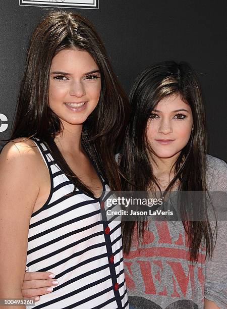 Kendall Jenner and Kylie Jenner attend the "Sk8 For Life" benefit at Fantasy Factory on May 22, 2010 in Los Angeles, California.