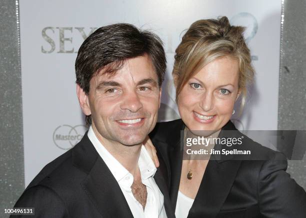 George Stephanopoulos and wife Ali Wentworth attend the premiere of "Sex and the City 2" at Radio City Music Hall on May 24, 2010 in New York City.