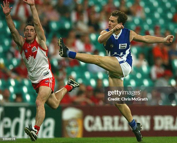 Adam Simpson of the Kangaroos in action during the round 4 AFL match between the Sydney Swans and the Kangaroos held at the Sydney Cricket Ground,...