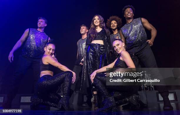 Actress and singer Hailee Steinfeld performs during the 2018 Honda Civic Tour presents Charlie Puth Voicenotes with special guest Hailee Steinfeld at...