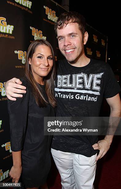 Ashley Dupre and Perez HIlton at TheBigBluff.com Game Launch Hosted by Perez Hilton held at Industry on May 24, 2010 in Los Angeles, California.