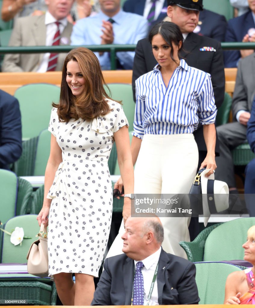 Celebrities Attend Wimbledon