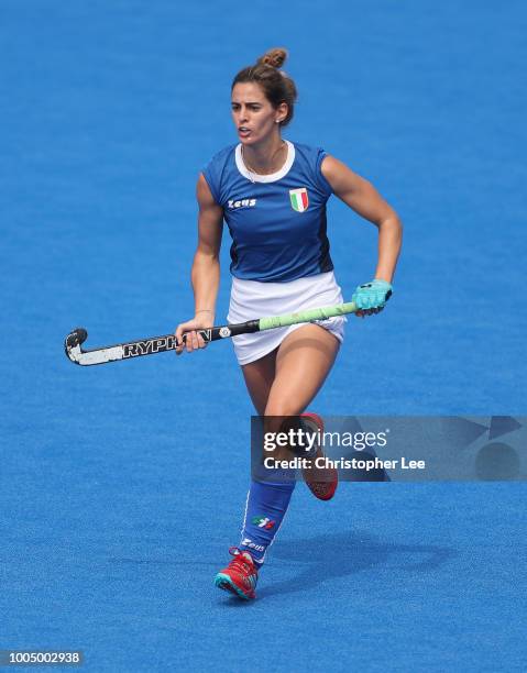 Marcela Casale of Italy during the Pool A game between China and Italy of the FIH Womens Hockey World Cup at Lee Valley Hockey and Tennis Centre on...