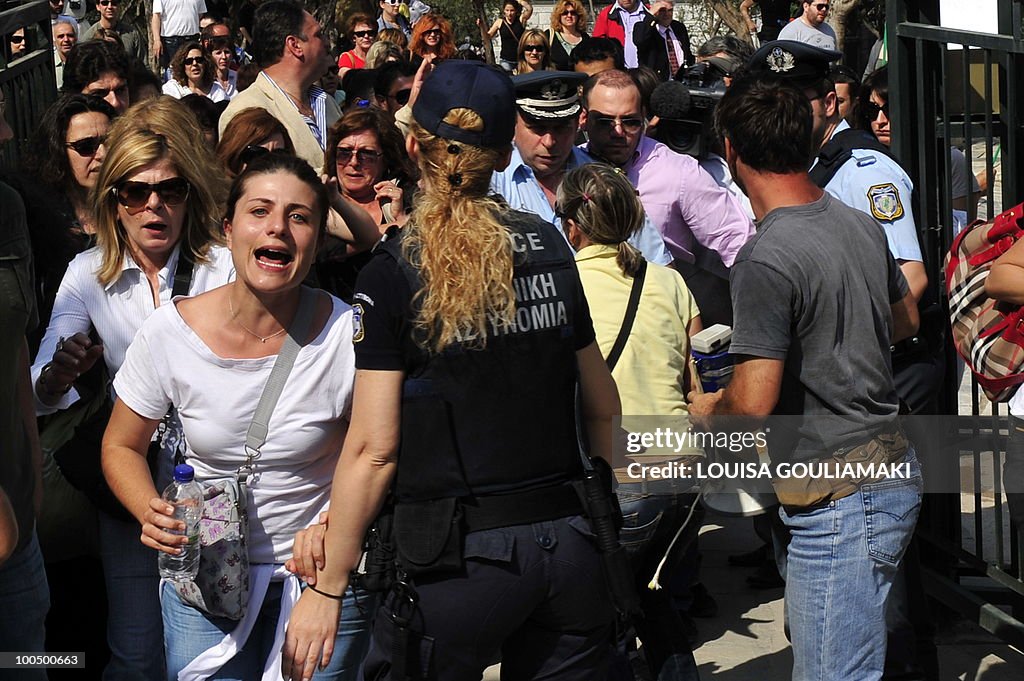 Protesting Ministry of Culture employees