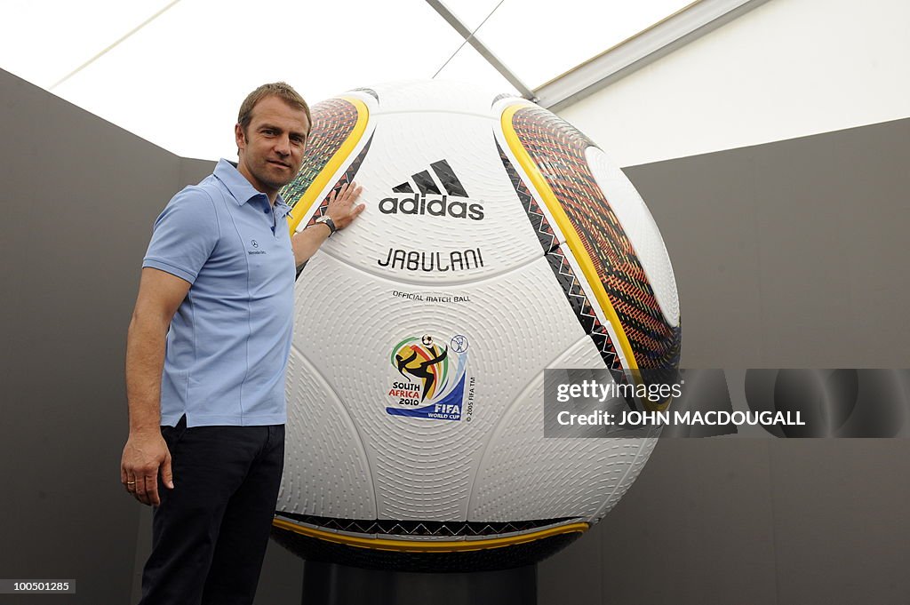 Germany's co-trainer Hansi Flick poses i