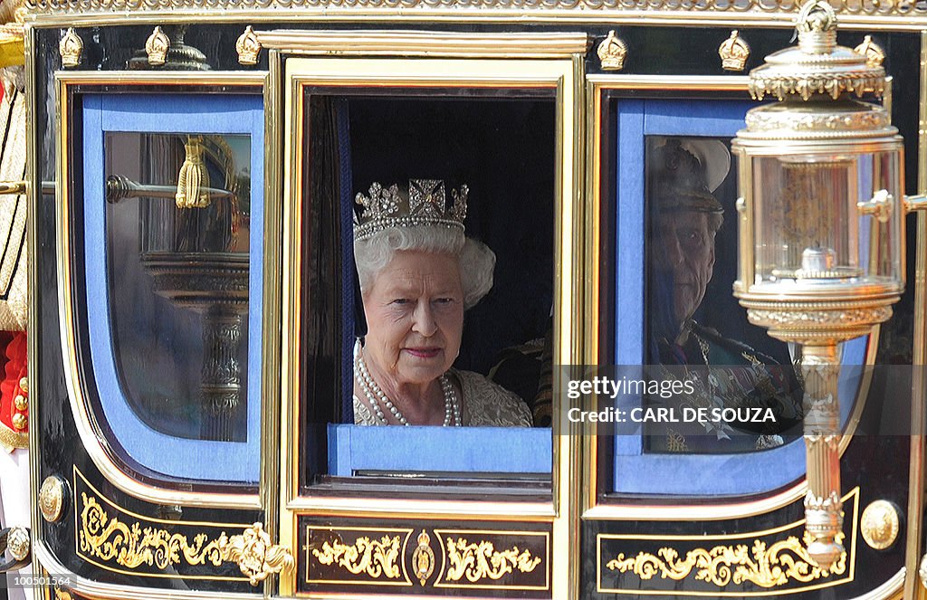 Britain's Queen Elizabeth II and her hus