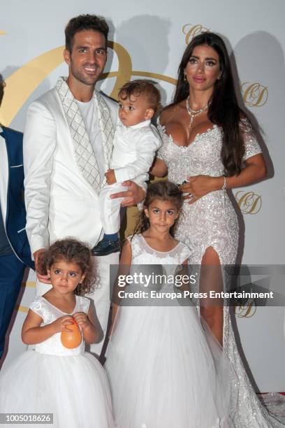 Cesc Fabregas, Daniella Semaan and kids Capri Fabregas , Lia Fabregas and son Leonardo Fabregas attend Cesc Fabregas and Daniella Semaan's wedding...