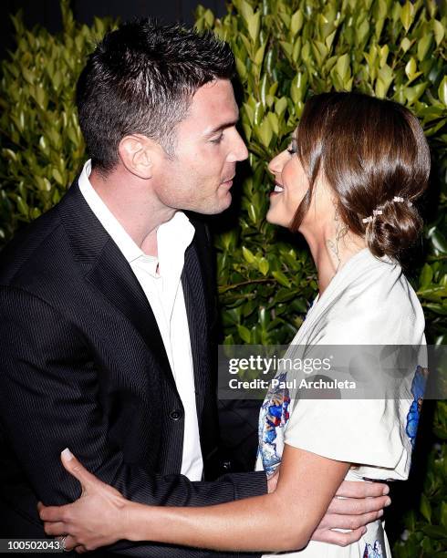 Edyta Sliwinska & Aiden Turner arrives for Edyta Sliwinska birthday celebration at Michael Minas XIV Restaurant on May 24, 2010 in Los Angeles,...