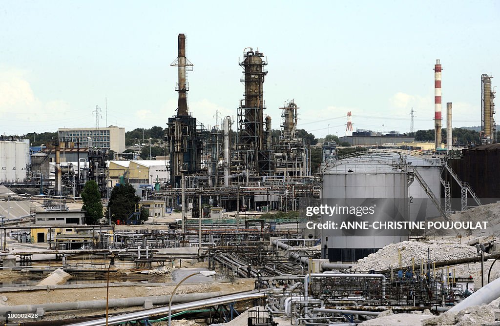 View of the mediterranean refinery of La