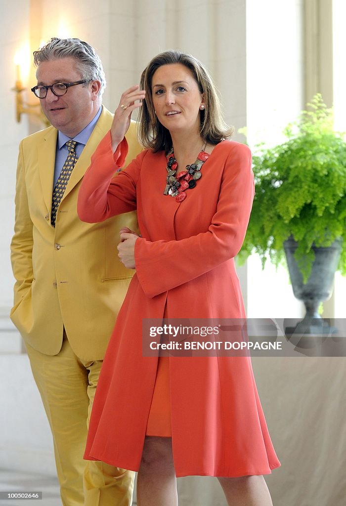 Belgium's Prince Laurent and Princess Cl