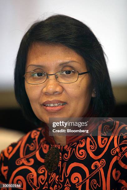 Anny Ratnawati, Indonesia's vice finance minister, speaks during a news conference at the Finance Ministry in Jakarta, Indonesia, on Tuesday, May 25,...