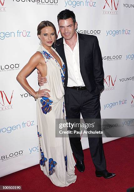 Edyta Sliwinska & Aiden Turner arrives for Edyta Sliwinska birthday celebration at Michael Minas XIV Restaurant on May 24, 2010 in Los Angeles,...