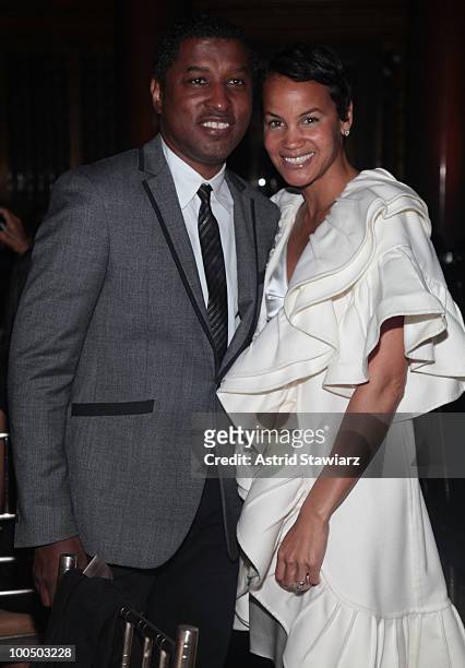 Kenneth "Babyface" Edmonds and Erica Reid attend the 9th Annual ARTrageous Gala Dinner and Art Auction at Cipriani, Wall Street on May 24, 2010 in...