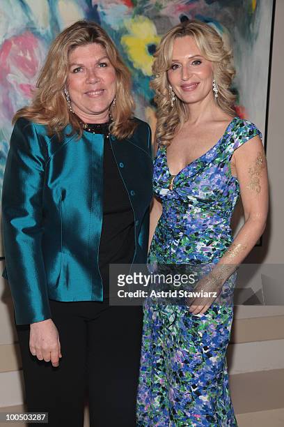 Lavinia Branca Snyder and Linda Argila attend the 9th Annual ARTrageous Gala Dinner and Art Auction at Cipriani, Wall Street on May 24, 2010 in New...