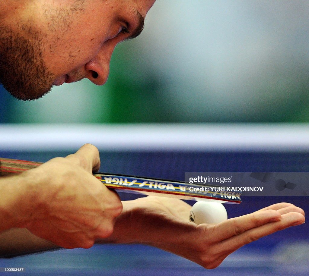 Cristian Kongsgaard of Denmark looks at