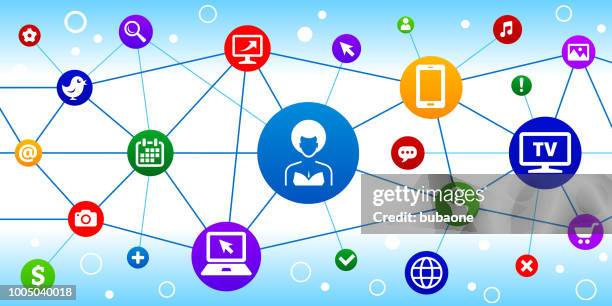 woman's face portrait internet communication technology triangular node pattern background - phone wireframe stock illustrations