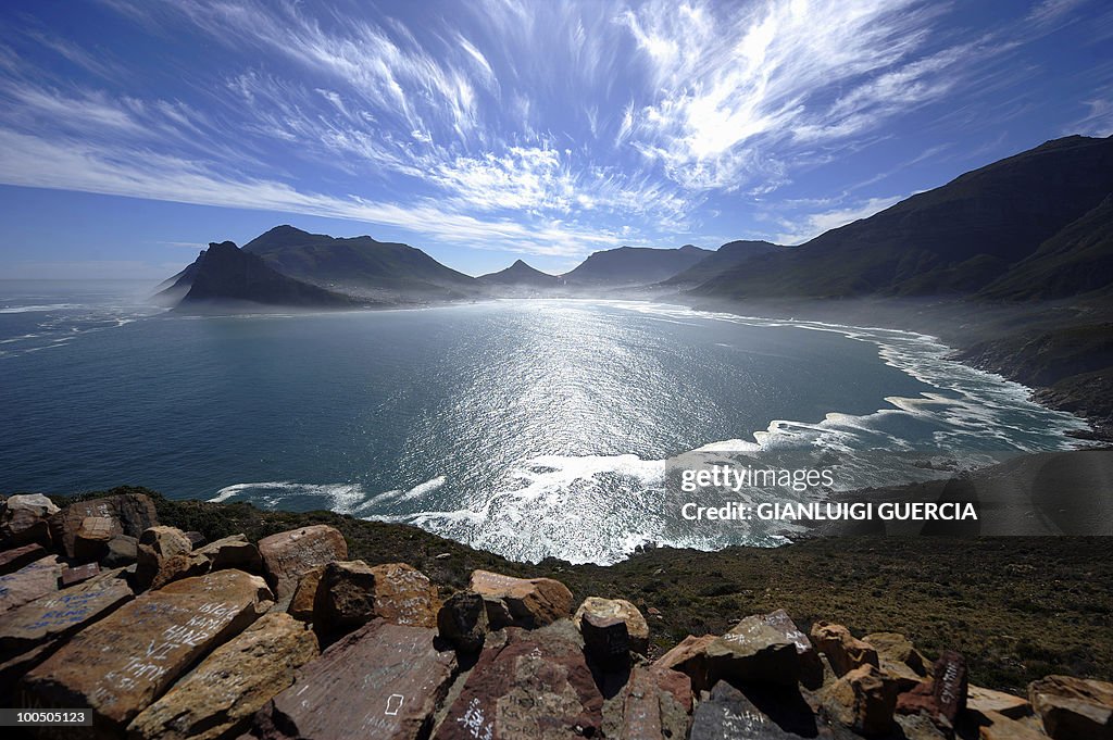 A general view of the Hout Bay harbour c