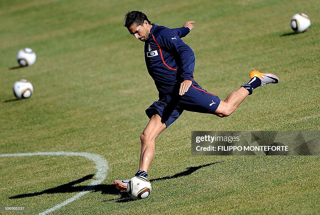 Italy's soccer team forward Marco Borrie