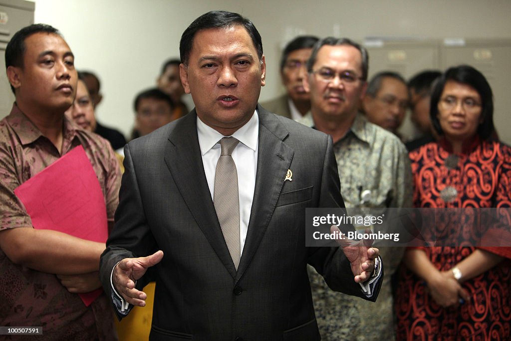 Indonesian Finance Minister Agus Martowardojo News Conference