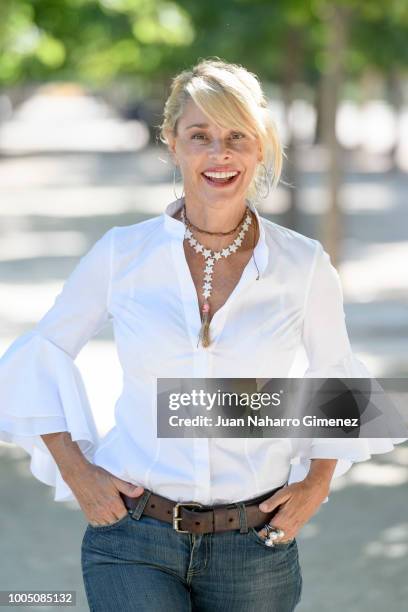 Spanish actress Belen Rueda poses during a portrait session at Retiro Park on July 25, 2018 in Madrid, Spain.