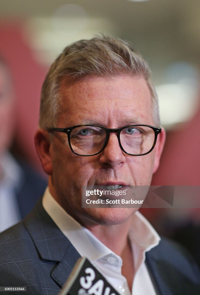 Steve Hocking General Manager Football Operations Steve Hocking speaks to the media ...