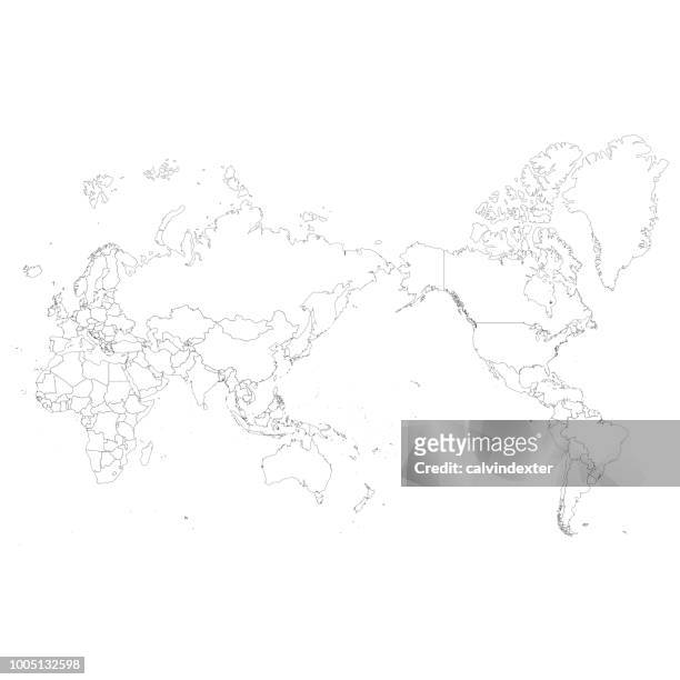 世界地圖亞洲中心 - 位於中心 幅插畫檔、美工圖案、卡通及圖標