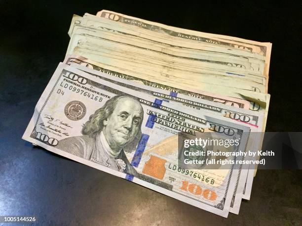 united states paper money - american one hundred dollar bill stock pictures, royalty-free photos & images