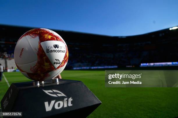 Detail of Ball during the 1st round match between Pachuca and Monterrey as part of the Torneo Apertura 2018 Liga MX at Hidalgo Stadium on July 21,...