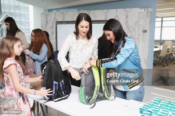 Dr. Rachel Nazarian , Actress and Singer Maite Perroni and Lillee Jean joins Proactiv for their 2018 Back To School Initiative at Nestle Skin Health...