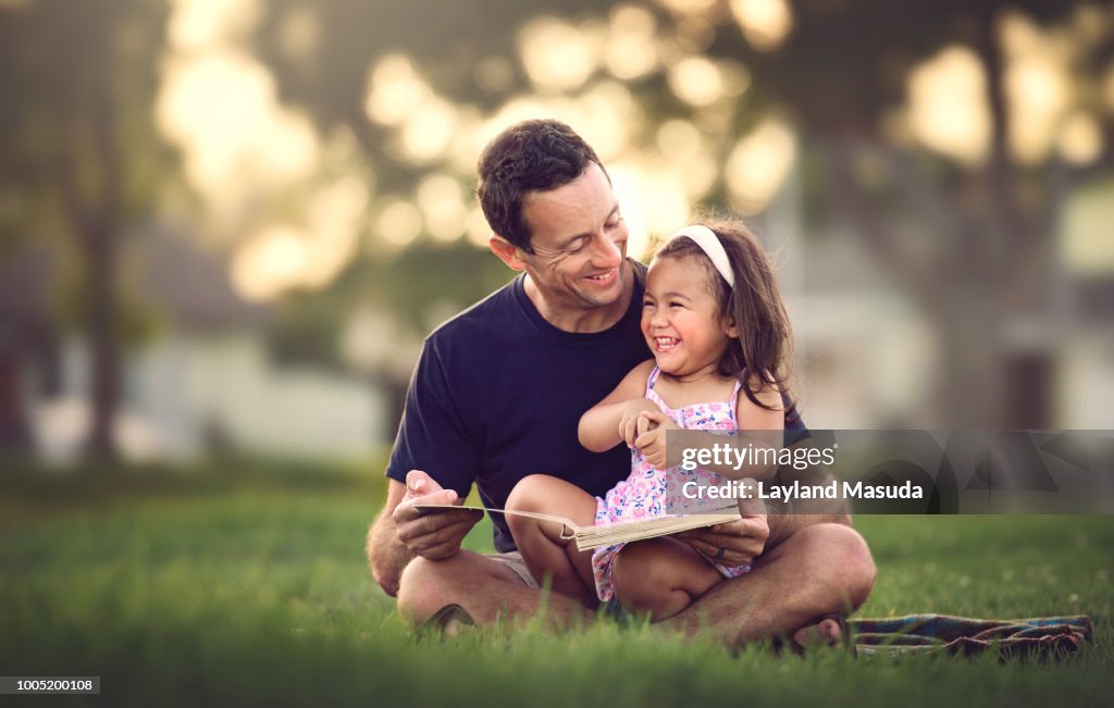 Father Daughter Reading Time