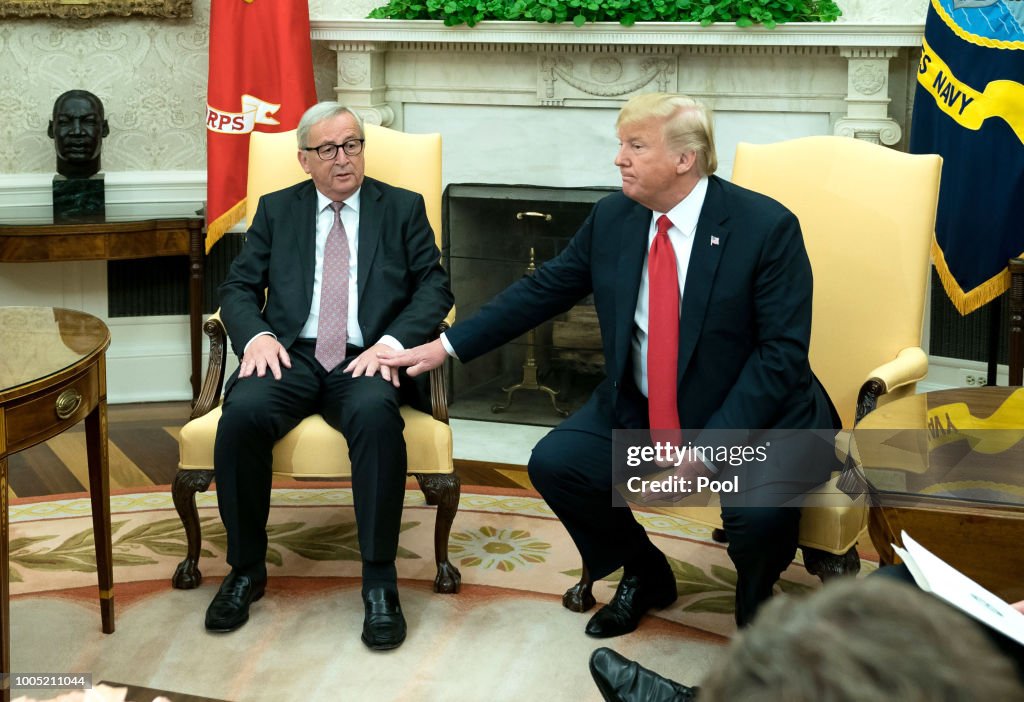 President Trump Meets With President of the European Commission