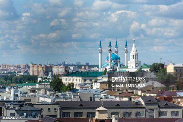 view of kazan kremlin from the tower, russia - kazan russia 個照片及圖片檔