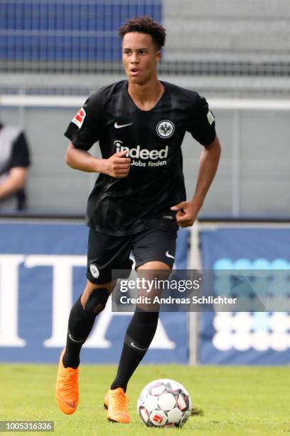 Deji Beyreuther of Eintracht Frankfurt during the Pre Season Friendly Match between SV Wehen Wiesbaden and Eintracht Frankfurt at BRITA-Arena on July...