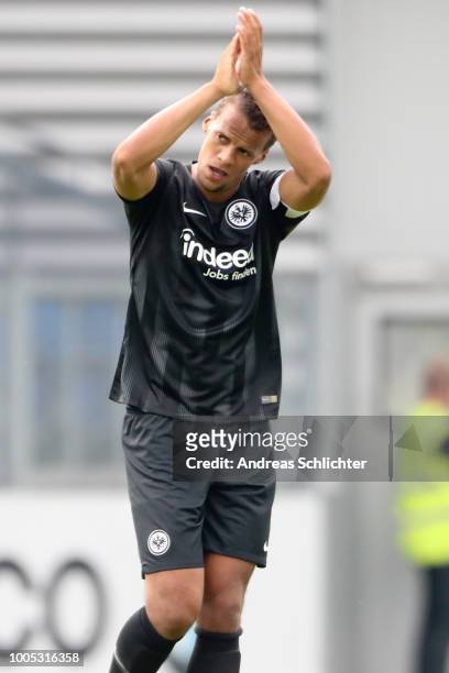 Timothy Chandler of Eintracht Frankfurt during the Pre Season Friendly Match between SV Wehen Wiesbaden and Eintracht Frankfurt at BRITA-Arena on...