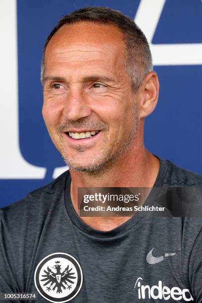 Coach Adi Huetter of Eintracht Frankfurt during the Pre Season Friendly Match between SV Wehen Wiesbaden and Eintracht Frankfurt at BRITA-Arena on...
